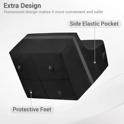 Vista 6 de Bolsa de viaje para asiento de automóvil, acolchada, cómoda, duradera, espaciosa, a cuadros, para asiento de automóvil, mochila 3 en 1, convertible