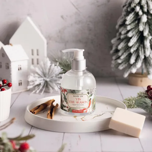 Vista 6 de ROMIIE ZOI Jabón líquido para manos de Navidad con caja de regalo - 260ml / 9 fl. Oz - Paquete de variedad de 3