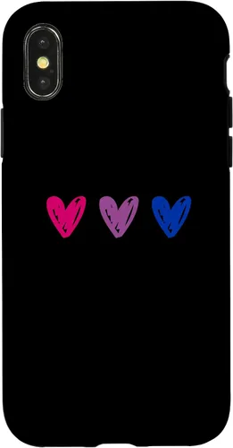Vista 5 de iPhone 16 Bisexual Pride Hearts Bi Pride Flag Case