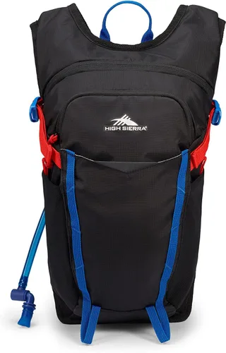 Vista 4 de High Sierra Hydrahike 2.0 Mochila de hidratación con bolsa de agua de 2L para correr, senderismo, campamento o ciclismo
