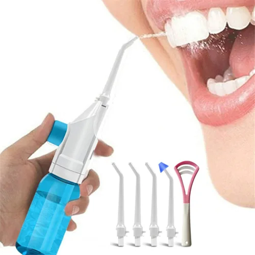 Vista 8 de Irrigador oral portátil, irrigador de agua, cepillo de dientes de agua dental, palillo de dientes, irrigador nasal, limpiador de dientes, irrigador