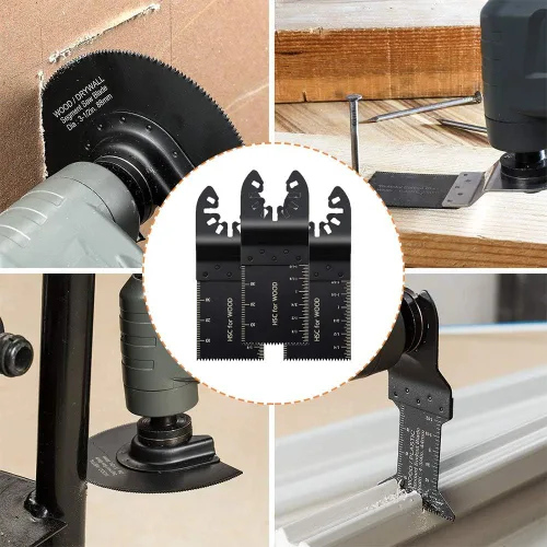 Vista 6 de 40 hojas de sierra oscilantes universales de madera multiherramienta de liberación rápida para cable Porter Black & Decker Rockwell Ridgid Ryobi