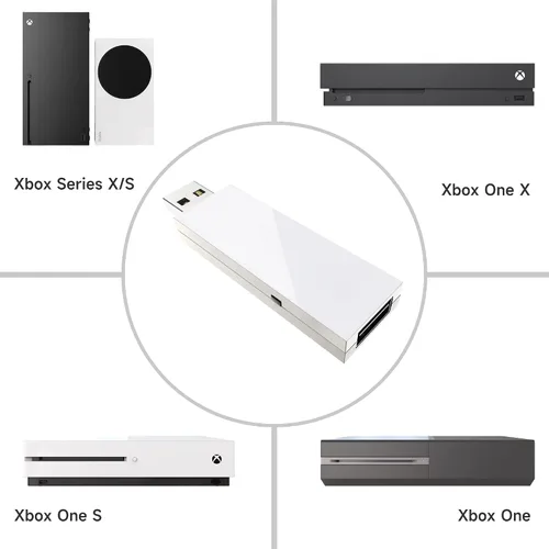 Vista 3 de MAYFLASH Magic-X Adaptador USB inalámbrico Bluetooth para Xbox Series SX, Xbox One, Switch, macOS, Windows, Raspberry Pi, compatible con PS5, PS4