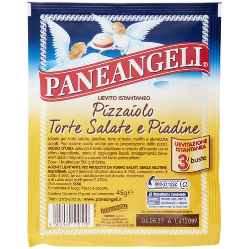 Vista 3 de Paneangeli: Agente fermentador italiano "Pizzaiolo" * Paquetes de 0.53 onzas (paquete de 9) * [Importación italiana]