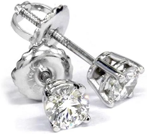 Vista 2 de Tornillos de diamante de 34 quilates, oro blanco de 14 quilates, Oro blanco de 14 quilates, diamante