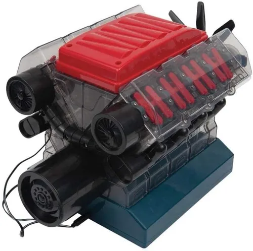 Vista 2 de OWI Inc Robotics Vroom! Motor de combustión modelo V8 Stem V8, kits educativos de cumpleaños STEM para bricolaje a partir de 12 años