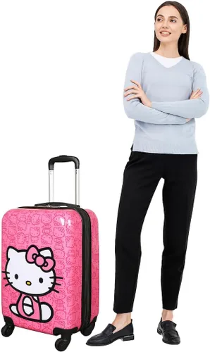 Vista 7 de Bioworld Hello Kitty Sentado Personaje Rosa 20" Adulto ABS Equipaje
