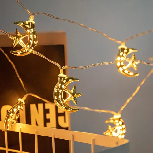 Vista 9 de Vigdur Paquete de 2 luces de copo de nieve de Navidad - 20 luces LED de copo de nieve en cadena que funcionan con pilas con temporizador, luces