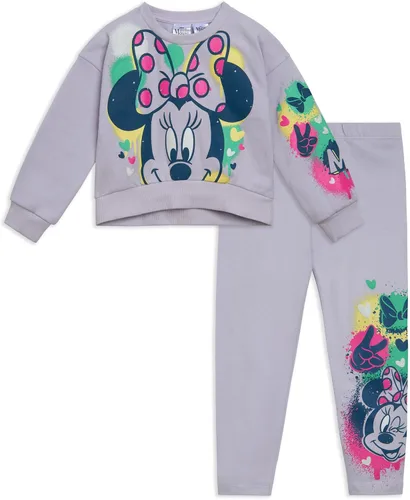Vista 8 de Disney Conjunto de sudadera y leggings florales para niños pequeños (12 meses - 14-16)