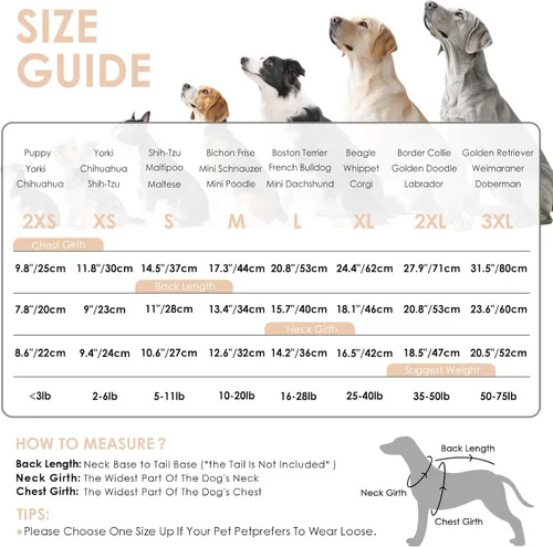 Vista 8 de Vestido de suéter para perro, ropa de Navidad a cuadros para perros Beige