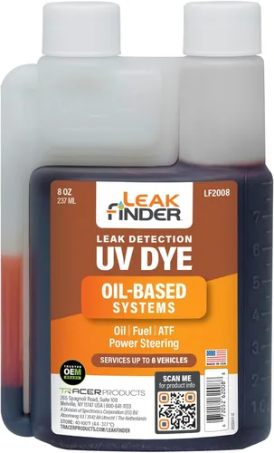 Vista 9 de LF2001 Tinte de detección de fugas de fluidos a base de aceite para automoción, sirve para aceite de auto, combustible, ATF, dirección asistida, (6)