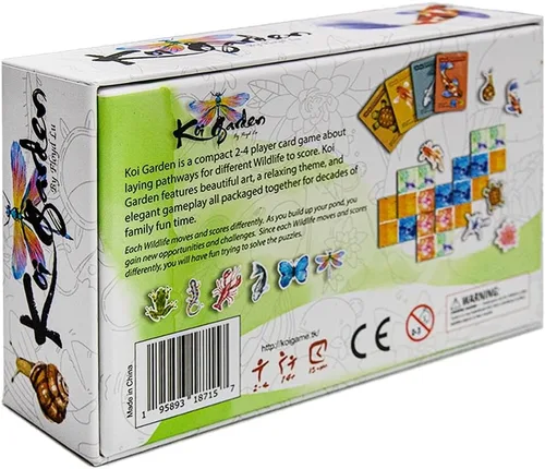 Vista 2 de Koi Garden - Juego de mesa para 2 a 4 jugadores - Juegos de mesa para la familia - 20-30 minutos de juego - Juegos para la noche