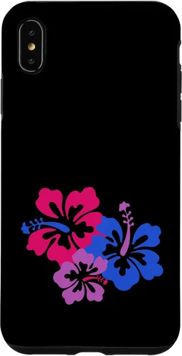Vista 11 de Bisexual Bi Pride Sutil Hibiscus Flower Hawaii LGBT LGBTQ Funda para iPhone 16