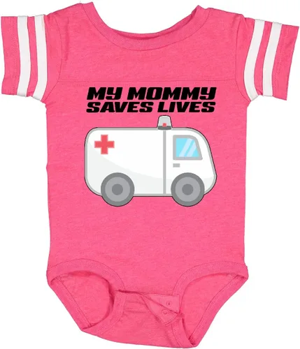 Vista 15 de inktastic My Mommy Saves Lives- Body para bebé de ambulancia