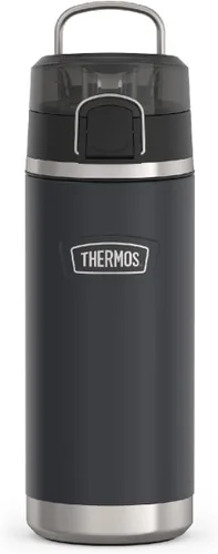Vista 13 de THERMOS ICON Botella de agua aislada a prueba de fugas de 18 onzas con boquilla, mantiene las bebidas frías 16 horas, asa de transporte, apta