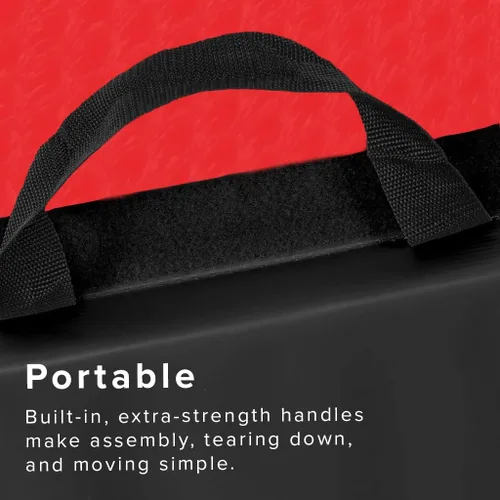 Vista 4 de We Sell Mats - Tapete personal de 4 pies x 8 pies x 2 pulgadas para fitness y ejercicio en casa, liviano y plegable para transportar – Tapete