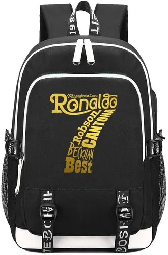 Vista 31 de Soccer Player 7 Mochila deportiva multifunción para viajes, portátil, para fanáticos del fútbol, para hombres y mujeres, negro - 2, Tamaño único