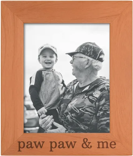 Vista 24 de Personalized Gifts Grandpa Gift Grandpa and Me Grandchild - Marco de fotos de madera natural grabado de 4 x 6 pulgadas, diseño de paisaje