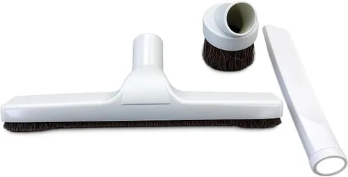Vista 6 de Cepillo de plástico para piso con cerdas de pelo de caballo, se adapta a varitas de aspiradora de 1.25 pulgadas, camino de limpieza de 10 pulgadas