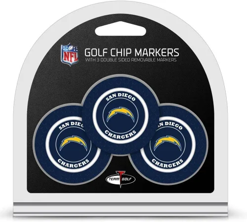 Vista 27 de Team Golf Tamaño de fichas de póquer de la NFL con marcadores de esmalte de doble cara más pequeños