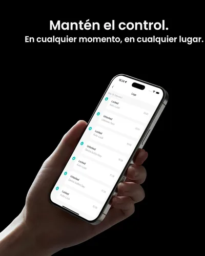 Vista 8 de Smart Lock Ultra con teclado, cerradura de puerta de huellas dactilares, control remoto de aplicación, cerrojo de teclado WiFi integrado, desbloqueo