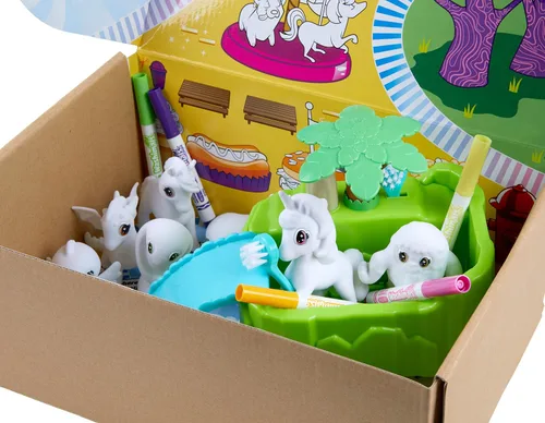 Vista 3 de Crayola 74-7430-E-000 Washimals Peculiar Zoo Playset