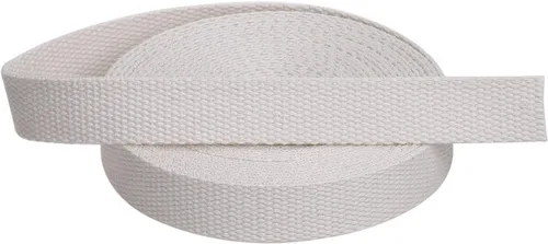 Vista 5 de COTOWIN Correa de algodón pesado de 1 pulgada de ancho, 6 yardas (natural, 1 pulgada)