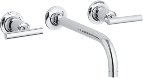 Vista 20 de Kohler T14413-4-BGD Purist - Grifo de pared para lavabo Negro mate