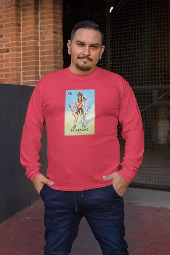Vista 8 de El Apache Loteria Card - Camiseta mexicana para hombre