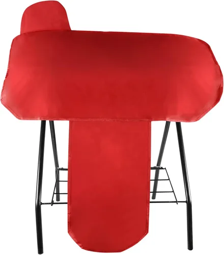 Vista 8 de Funda impermeable para silla de montar de caballo occidental con correas elásticas para fijar de forma segura cada esquina y guardabarros, se adapta