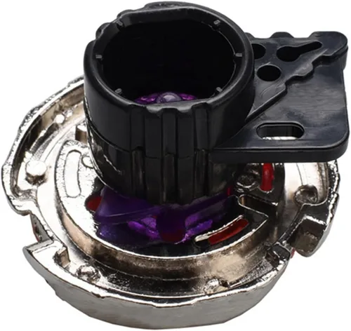 Vista 4 de Metal Fusion Spinning Top Battling Toy BB50 Storm Capricornio M145Q con lanzador Destripador giro derecho negro LL2 Light Ripcord Toy Set (BB-50)