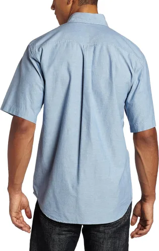 Vista 2 de Carhartt Men's Relaxed Fit Midweight Chambray Short-Sleeve Shirt