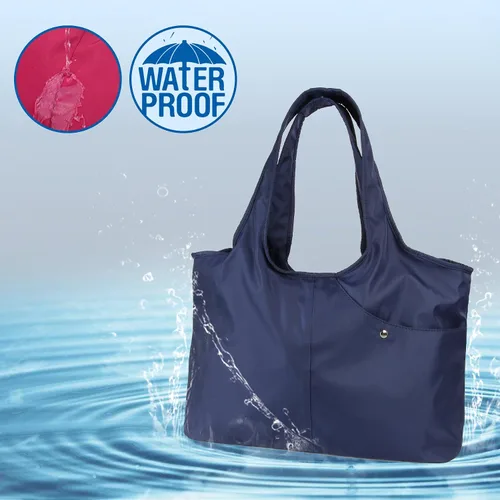Vista 7 de ZOOEASS - Bolso grande de hombro para mujer, impermeable, multifunción, de nailon, para viaje