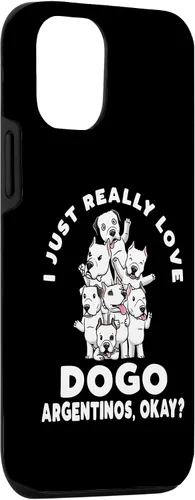 Vista 3 de iPhone 15 Funny Dogo Argentino Dog Case