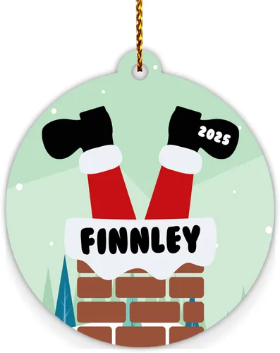 Vista 8 de Adornos personalizados para árbol de Navidad para niños, niña bebé, niño, niño pequeño, adorno de Feliz Navidad 2025, regalos navideños