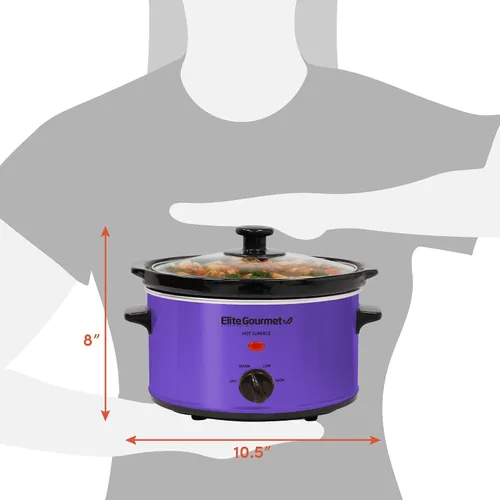 Vista 7 de Elite Gourmet MST-275XS - Cocina eléctrica lenta, temperatura ajustable