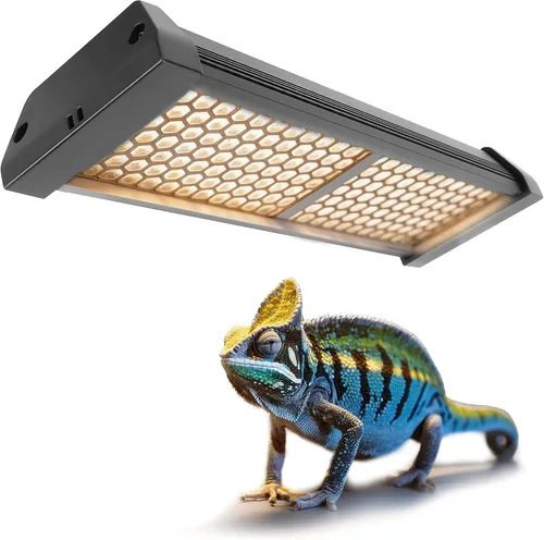 Vista 7 de Lámpara LED regulable UVB para reptiles, 8000 horas de duración UVB para una vida útil mucho más larga, ciclos ajustables de 4/8/12 horas, adecuada