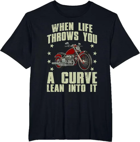Vista 57 de Funny Motorcycle Racer Design for Men Women Motorcycle Lover T-Shirt Asphalt Grey