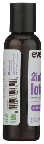 Vista 4 de Everyone - Loción 2 en 1 para manos/cuerpo de viaje Tamaño: vainilla y lavanda, 2 onzas hechas con aceites esenciales para hombres y mujeres