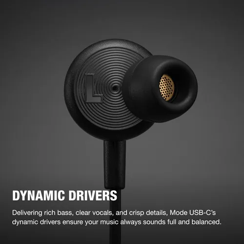 Vista 2 de Auriculares con cable USB-C Marshall Mode – Micrófono incorporado, ajuste personalizable, cable resistente a enredos y controladores dinámicos