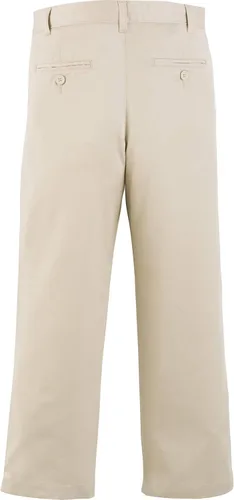 Vista 2 de Tommy Hilfiger Pantalones de vestir de mezcla de sarga frontal plana ropa de uniforme escolar para niños