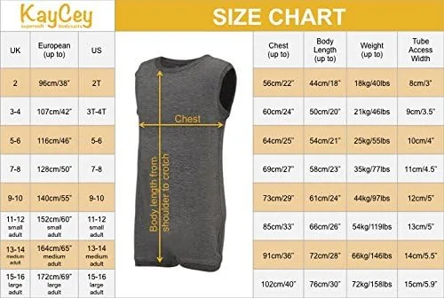 Vista 6 de Ropa adaptativa especial para niños y adultos con necesidades especiales, mono sin mangas con acceso al tubo