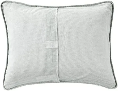 Vista 2 de Tommy Bahama - Funda estándar, ropa de cama de algodón con cierre de sobre, prelavada para mayor suavidad (Serenity Palm Blue, 21 x 27 pulgadas)