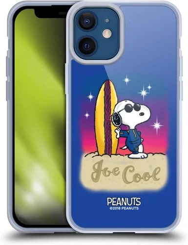 Vista 198 de Head Case Designs Funda de gel con licencia oficial de Peanuts Beach Surf Snoopy Boardwalk Airbrush [protección de grado militar] compatible