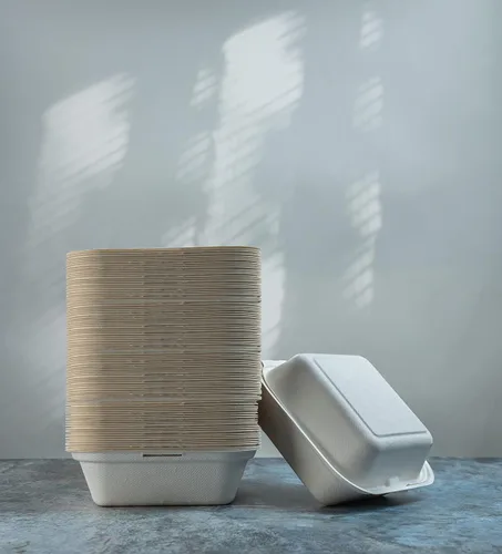 Vista 7 de Greenwave Evolution TW-BOO-004 - Recipientes para alimentos de 6 x 6 x 3 pulgadas, bagazo con aspecto de mármol, 100% compostable, desechables