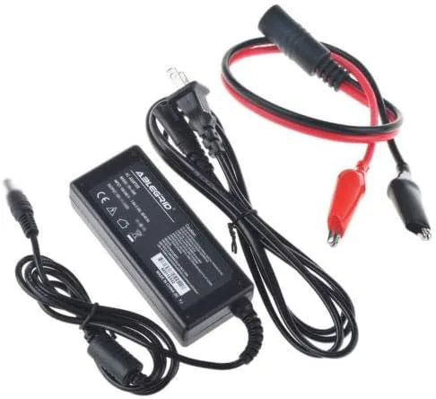 Vista 2 de Cargador genérico de 24 V con pinzas de cocodrilo para silla de ruedas Razor Scooter eléctrico