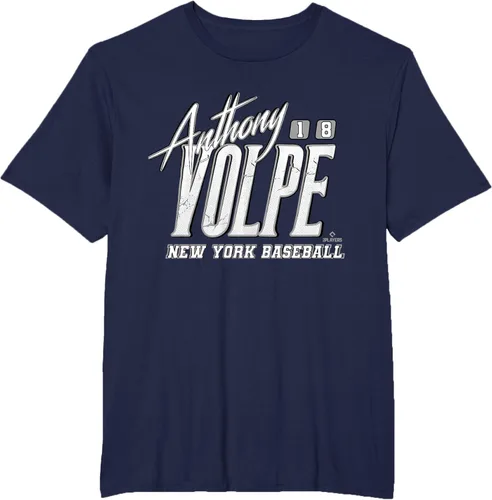 Vista 10 de Anthony Volpe New York Baseball Rock MLBPA - Camiseta, Azul