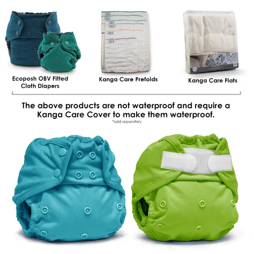 Vista 4 de Kanga Care Rumparooz - Funda de tela reutilizable con refuerzo de doble pierna, tamaño único, Aplix Quinn de 6 a 35 libras