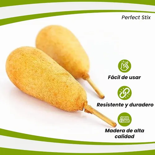 Vista 4 de Perfect Stix - WRS55SP-100 Brocheta de madera para manzana de caramelo - 5-1/2 pulgadas x 3/16 pulgadas, semipuntiaguda (paquete de 100 unidades)