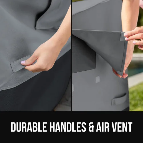 Vista 4 de GORILLA GRIP Waterproof Small Outdoor Patio Chair Cover, 30 Inch, Black
